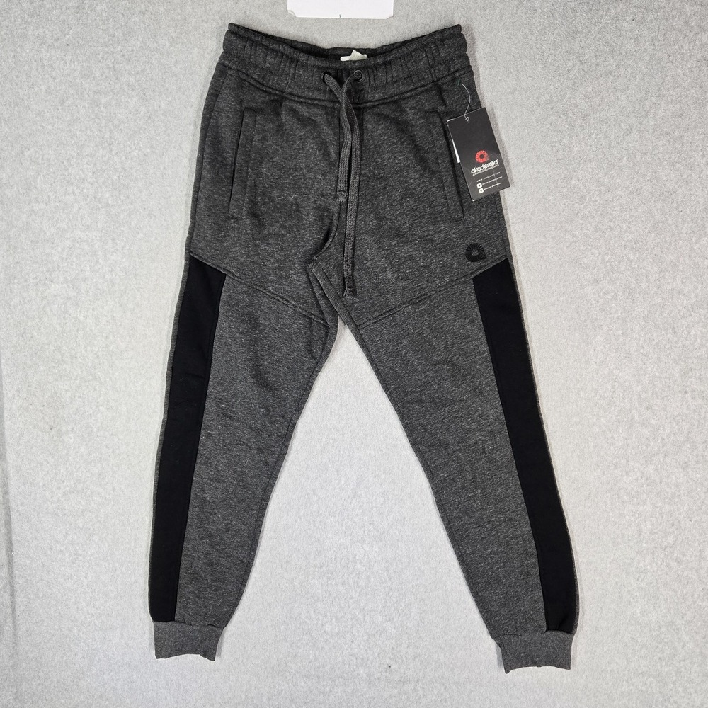Akademiks Men Activewear Pants S Charcoal Jogger Sweatpants Fleece A12SP03 NWT